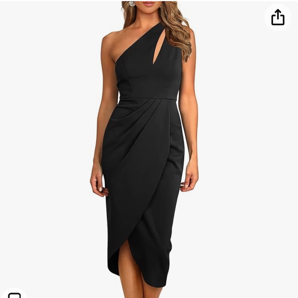 NWT PRETTYGARDEN One Shoulder Ruched Bodycon Dress